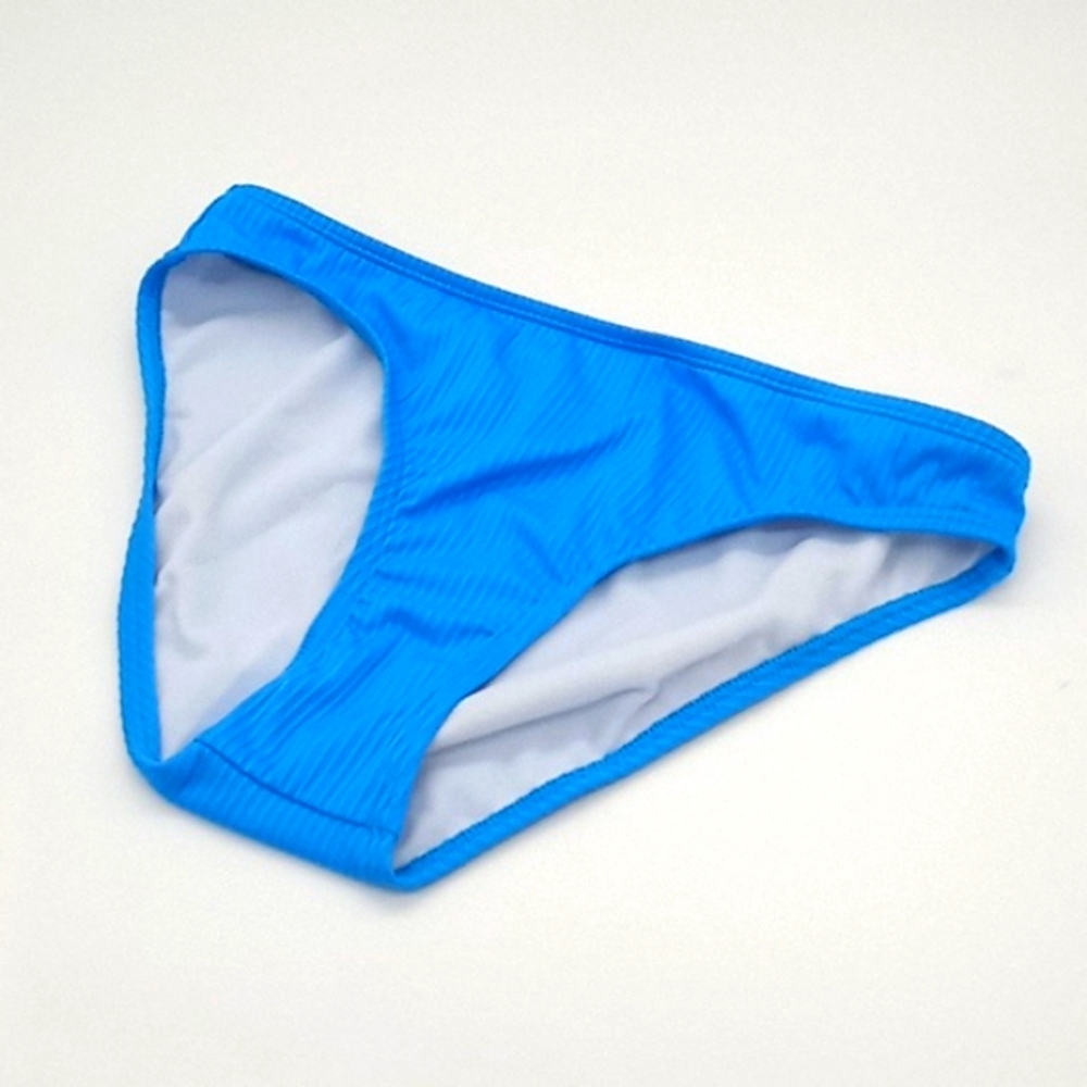 Salt + Cove Ribbed Hipster Bikini Bottom Cerulean Blue M